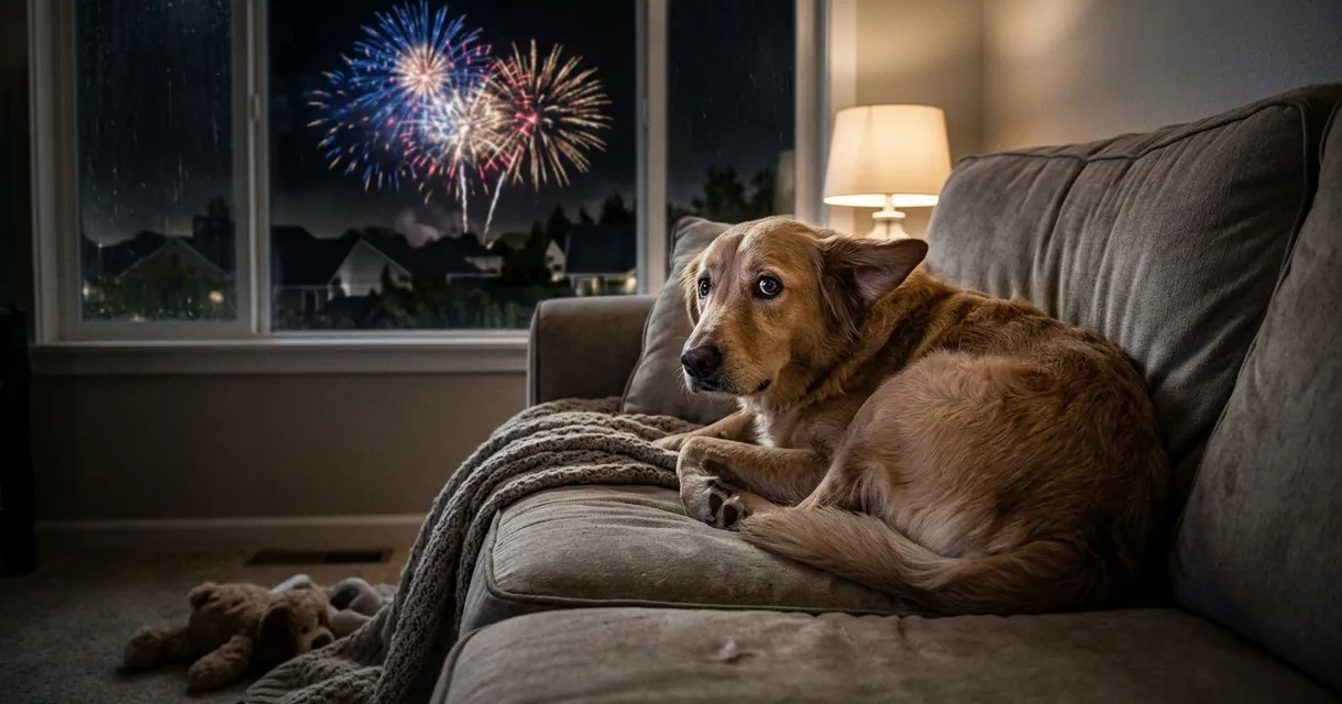 Ease Pet Anxiety During Fireworks: Calming Tips & Advice