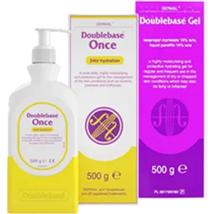 Moisturise dry skin with Doublebase