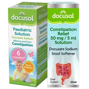 Constipation relief by Docusol