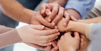 A person receiving mental health support in a workplace setting