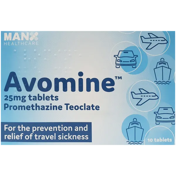 Avomine Tablets 25mg Pack of 10