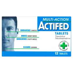 Actifed Multi Action Tablets Pack of 12