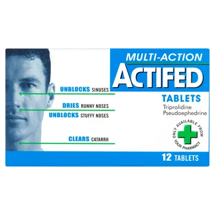 Actifed Multi Action Tablets Pack of 12