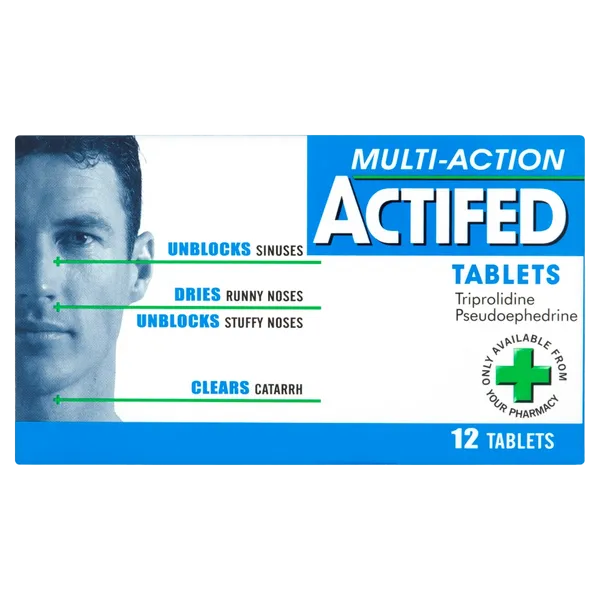 Actifed Multi Action Tablets Pack of 12