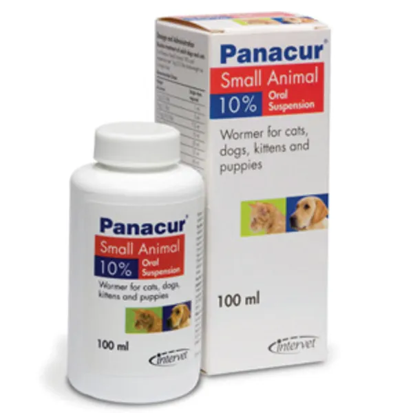 Panacur 10% Suspension Wormer For Cats & Dogs 100ml