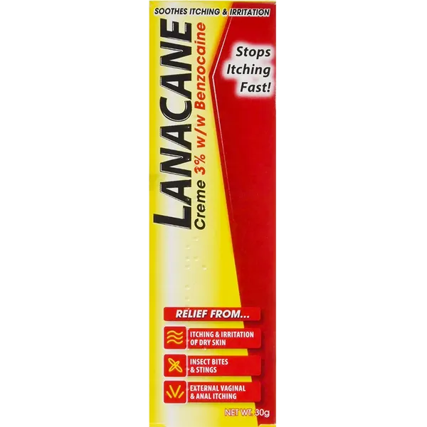 Lanacane Medicated Cream Tube 30g