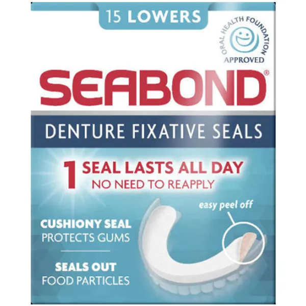 Seabond Original Lower Denture Fixatives Pack of 15