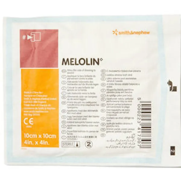 Melolin  Low Adherent Absorbent Dressing 10cm x 10cm