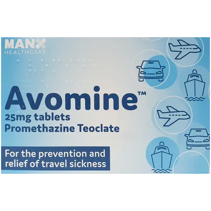 Avomine Tablets 25mg Pack of 28