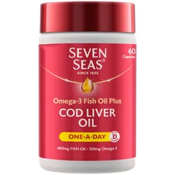 Seven Seas Cod Liver Oil One a Day Capsules Pack of 60