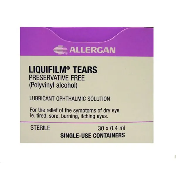 Liquifilm Tears Eye Drops Preservative-free 0.4ml Pack of 30