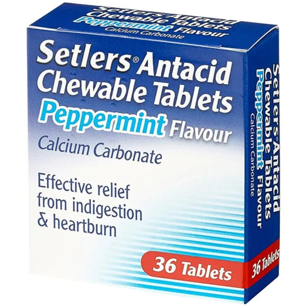 Setlers Antacid Peppermint Tablets Pack of 36