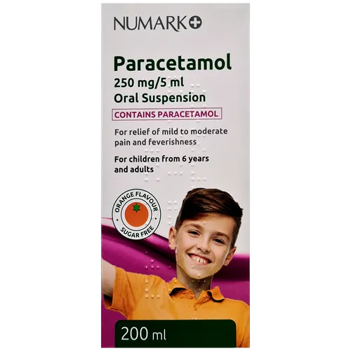 Numark Paracetamol 250mg/5ml Oral Suspension 200ml