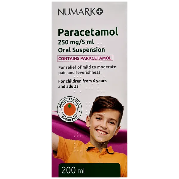 Numark Paracetamol 250mg/5ml Oral Suspension 200ml