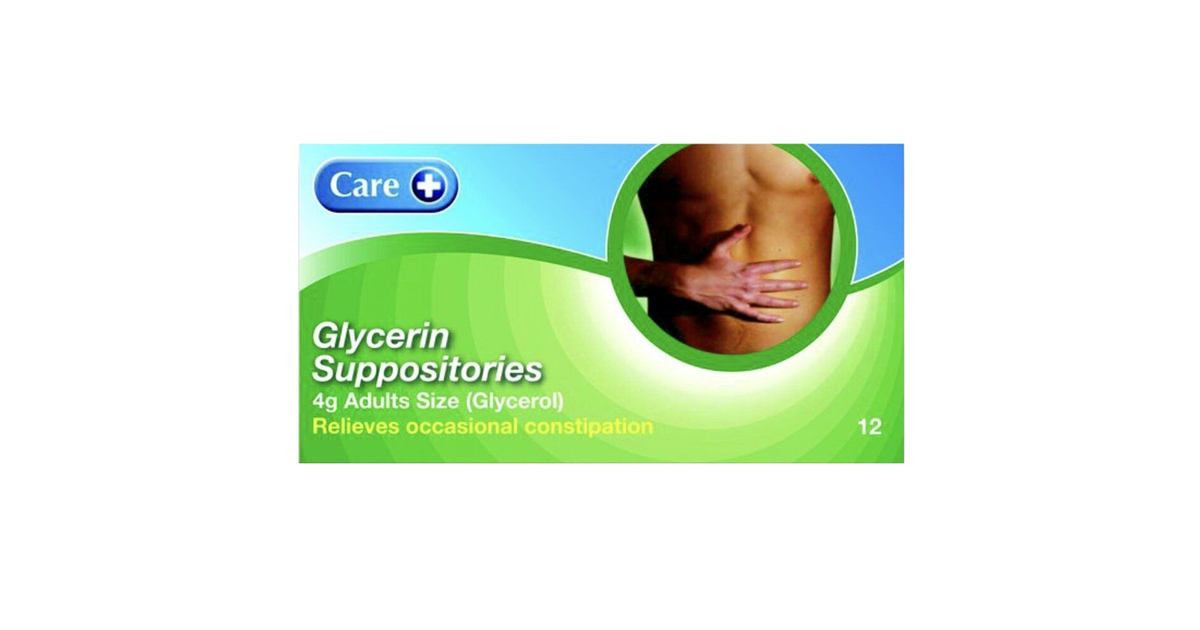 Glycerin Suppositories Laxative Adult Size