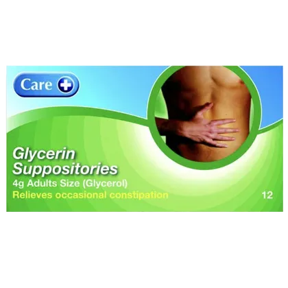 Glycerin Suppositories Adult Pack of 12