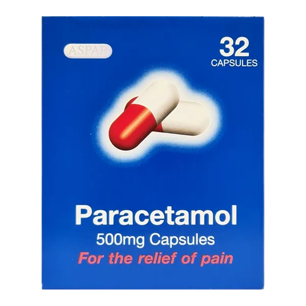 Paracetamol Capsules 500mg Pack of 32