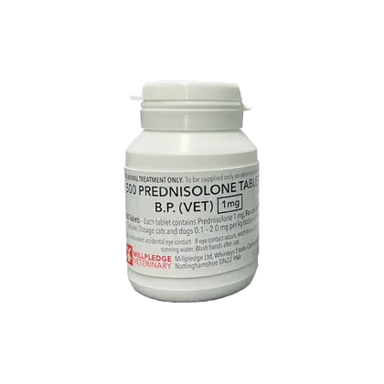 Prednisolone BP 1mg tablet (VET)