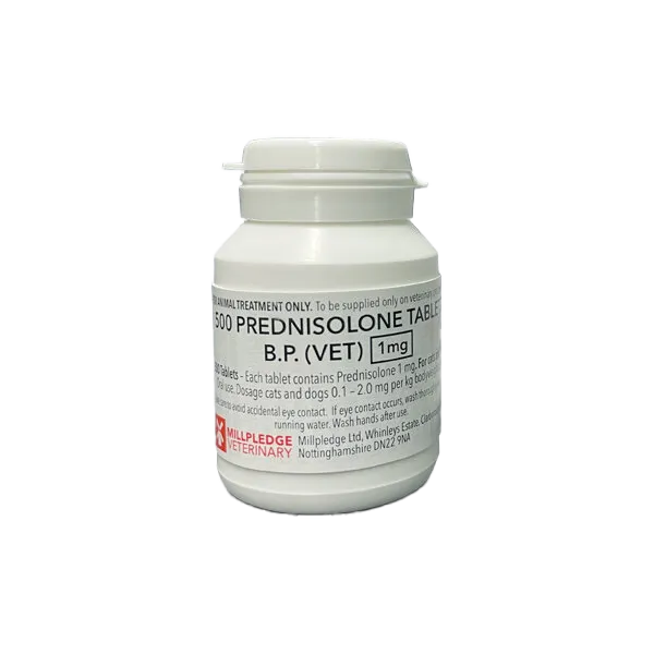 Prednisolone BP 1mg tablet (VET)