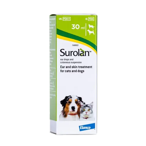 Surolan ear drops and cutaneous suspension 15ml