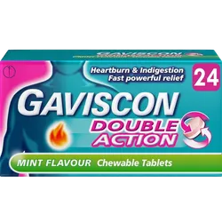 Gaviscon Double Action Mint Flavour Tablets Pack of 24
