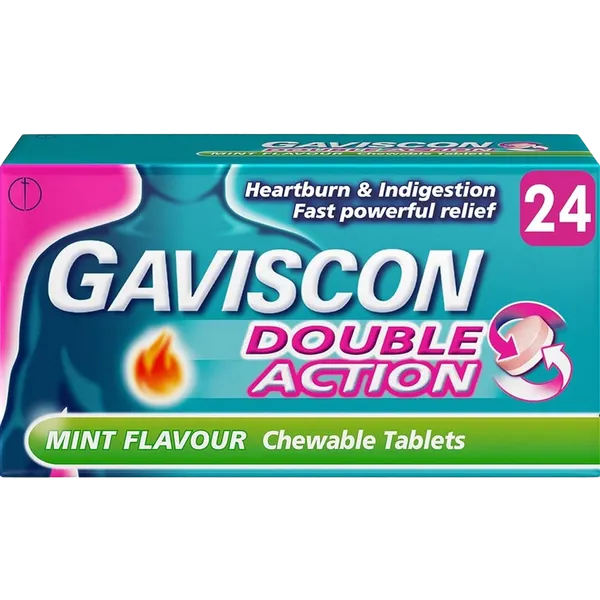 Gaviscon Double Action Mint Flavour Tablets Pack of 24