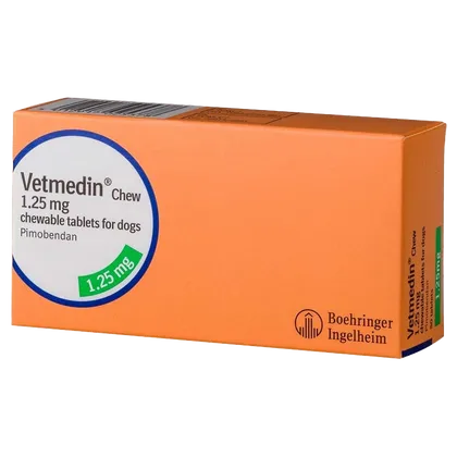 Vetmedin Chewable 1.25mg Tablet (Pimobendan)