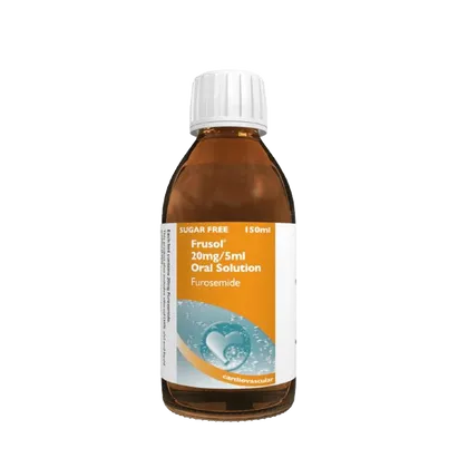 Frusol Solution 150ml 20mg/5ml (FUROSEMIDE - 20mg/5ml)