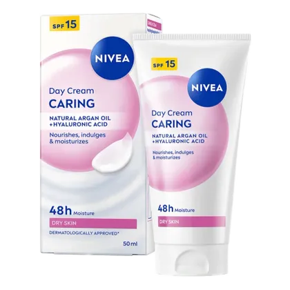 Nivea Caring Day Cream SPF 15 50ml