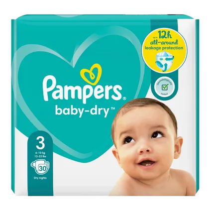 Pampers Baby Dry (unisex) Midi Pack of 30