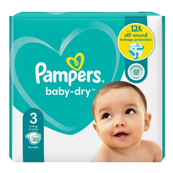 Pampers Baby Dry (unisex) Midi Pack of 30