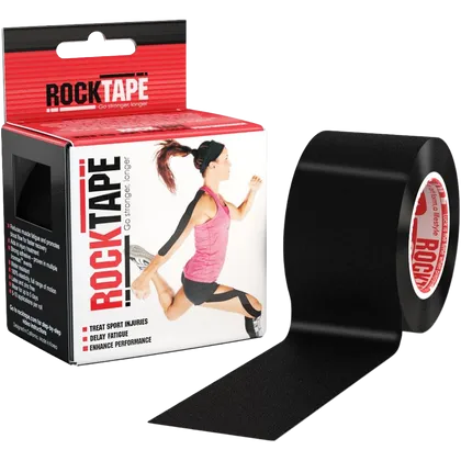 RockTape Black 5cm x 5m Kinesiology Tape
