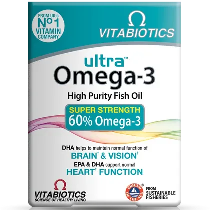 Vitabiotics Ultra Omega 3 Capsules Pack of 60
