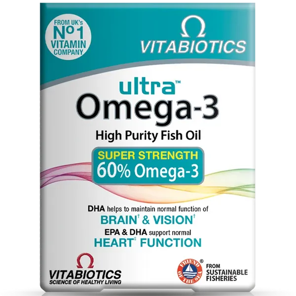 Vitabiotics Ultra Omega 3 Capsules Pack of 60