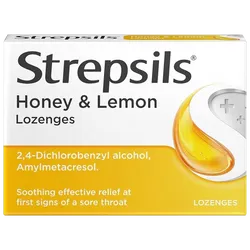 Strepsils Lozenges  Honey & Lemon Pack of 16