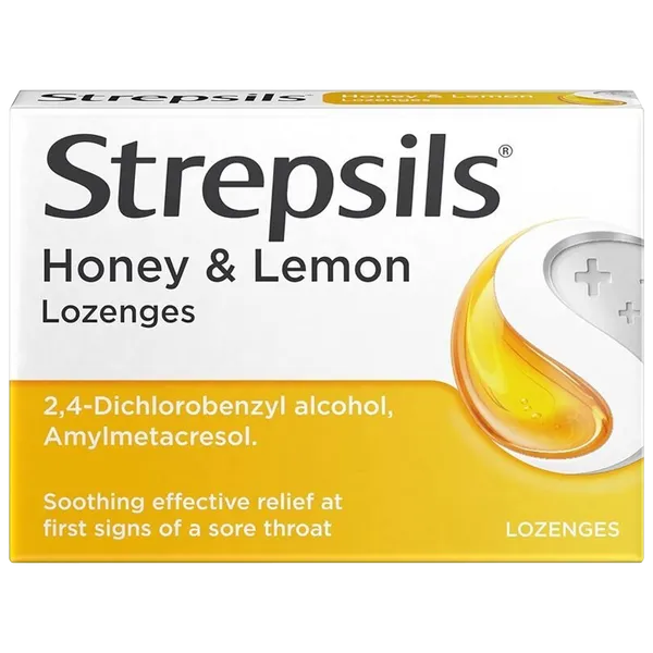 Strepsils Lozenges  Honey & Lemon Pack of 16