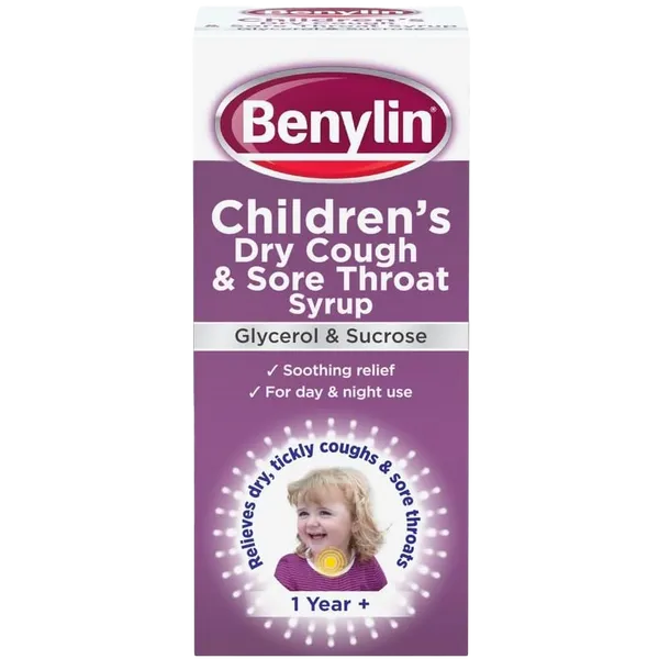 Benylin Children's Dry Cough Sore Throat Syrup 125ml