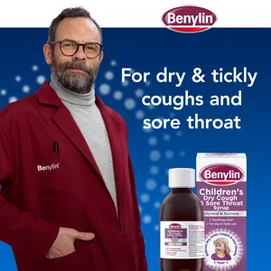 Benylin Children's Dry Cough & Sore Throat Syrup 125ml