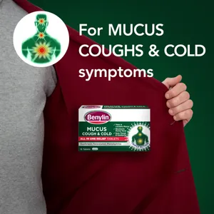 Benylin Mucus Cough & Cold All In One Relief Tablets Pack of 16