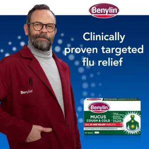 Benylin Mucus Cough & Cold All In One Relief Tablets Pack of 16