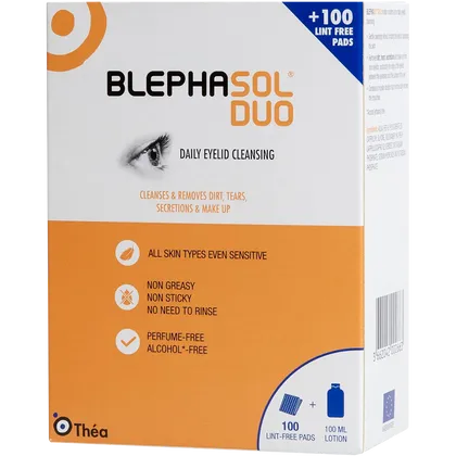Blephasol DUO 100ml Lotion & 100 Pads