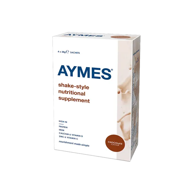 Aymes Powdered Shake Chocolate Flavour 4 x 38g Sachets