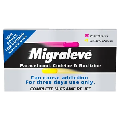 Migraleve Complete 8 Pink & 4 Yellow Tablets