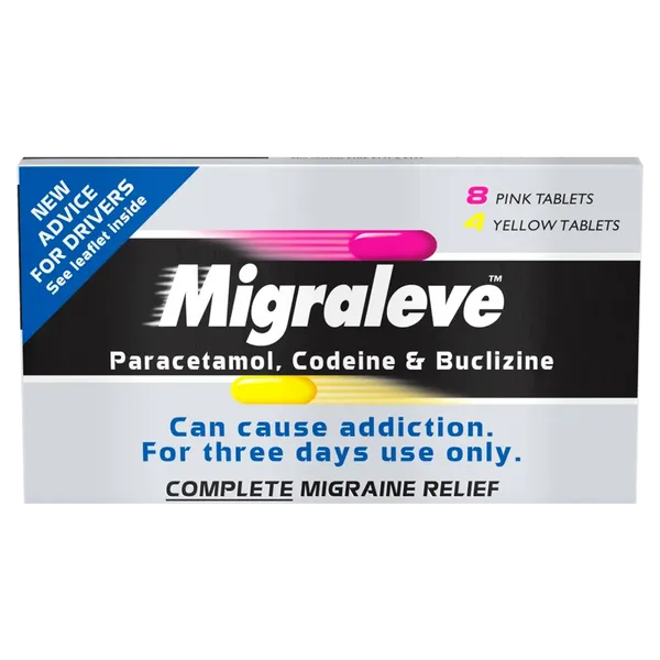 Migraleve Complete 8 Pink & 4 Yellow Tablets