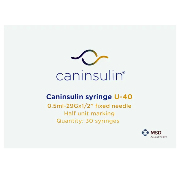 Caninsulin Syringe 0.5ml x 30 40iu/ml