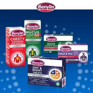 Benylin 24 Hour Cold & Flu Day & Night Tablets Pack of 16