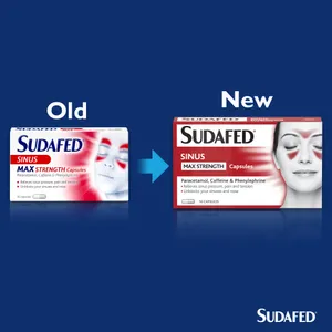 Sudafed Sinus Max Strength Capsules Pack of 16