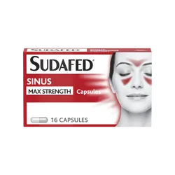 Sudafed Sinus Max Strength Capsules Pack of 16