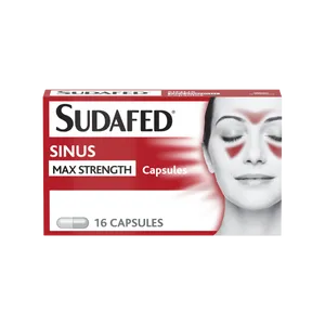 Sudafed Sinus Max Strength Capsules Pack of 16