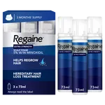 Regaine Extra Strength Hair Regrowth Foam For Men | 3 x 73ml (3 Months Supply)